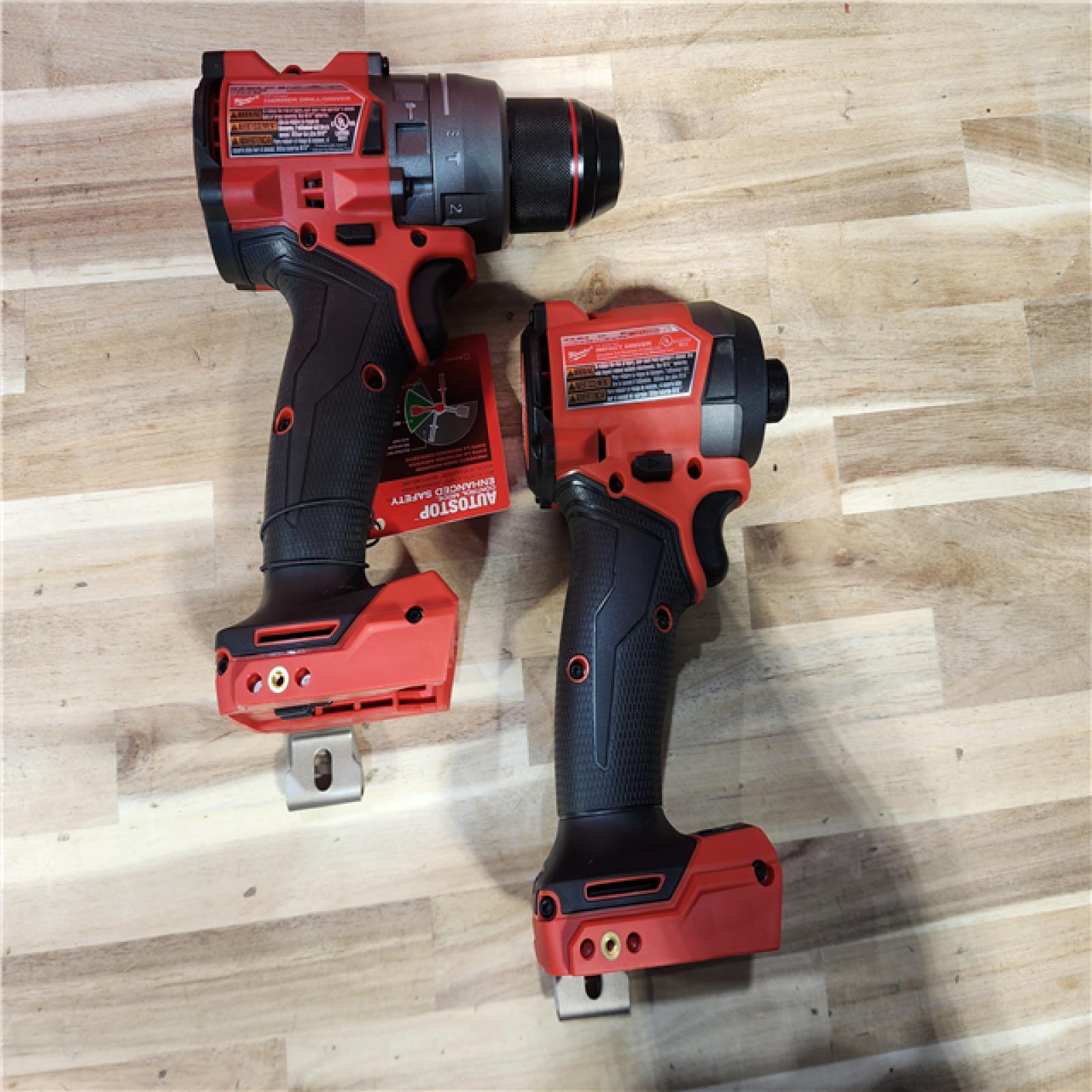 HOUSTON LOCATION - AS-IS (APPEARS LIKE NEW) Milwaukee FUEL 18V Lithium-Ion Brushless Cordless Hammer Drill and Impact Driver Combo Kit