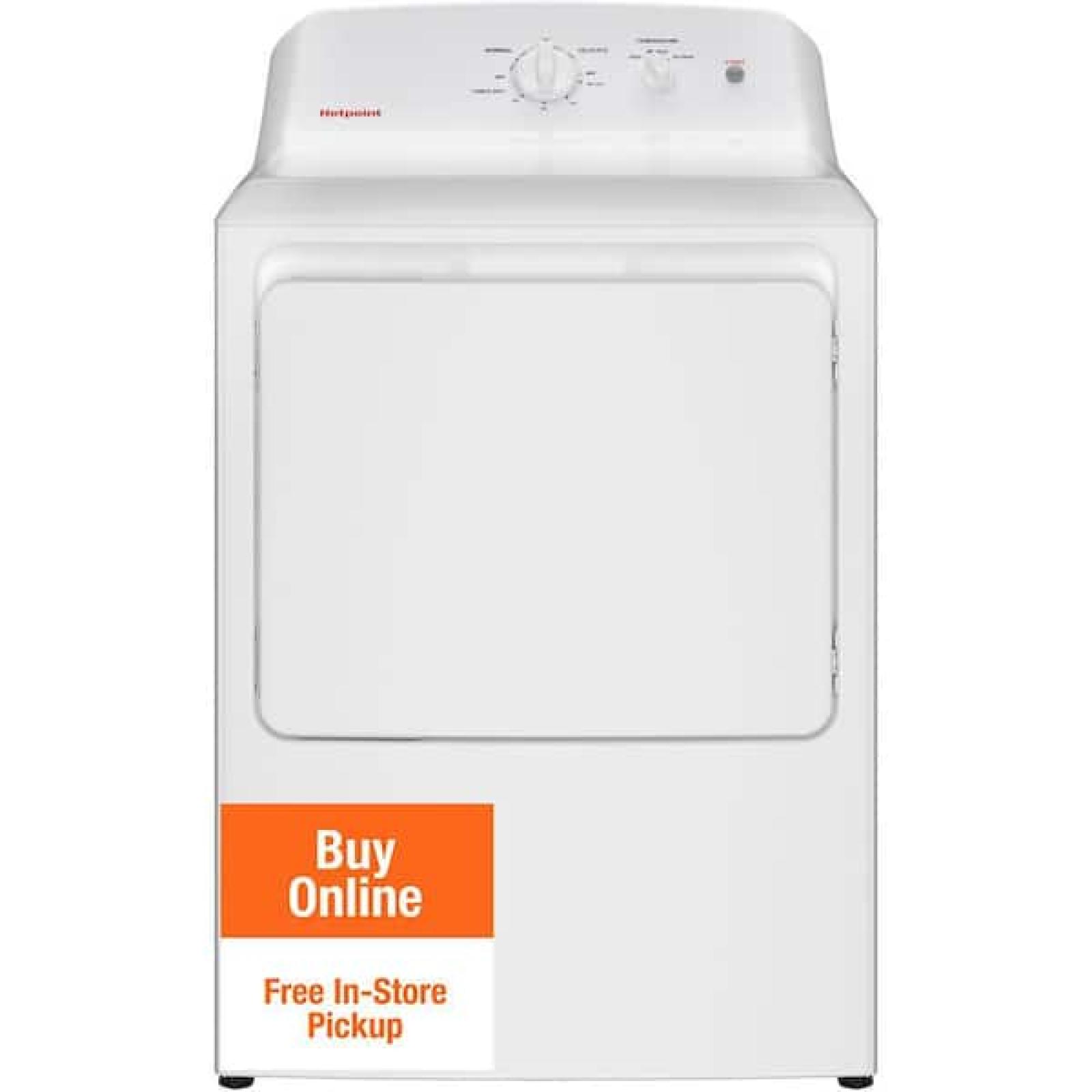 Phoenix NEW GE Hotpoint 6.2 cu. ft. vented Gas Dryer in White with Auto Dry