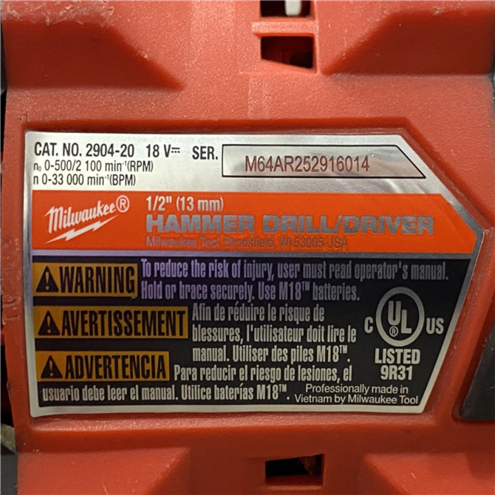 AS-IS Milwaukee FUEL 18V Lithium-Ion Brushless Cordless Hammer Drill and Impact Driver Combo Kit