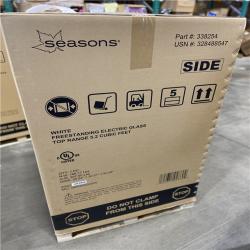 DALLAS LOCATION- Seasons® 5.2 Cu. Ft. Freestanding Electric Range, Glass Top, White