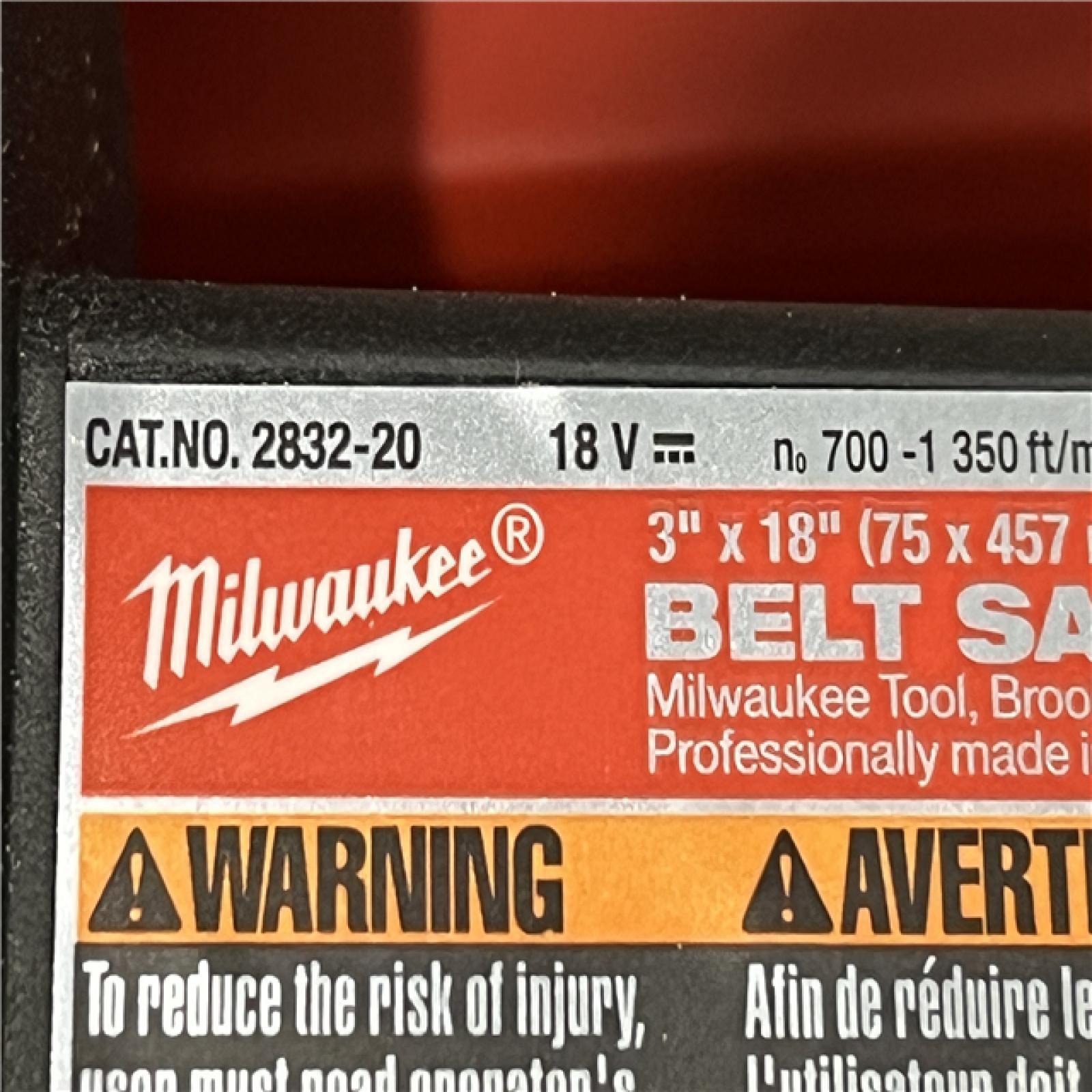 AS-IS Milwaukee FUEL 18-Volt Lithium-Ion Cordless Belt Sander (Tool-Only)