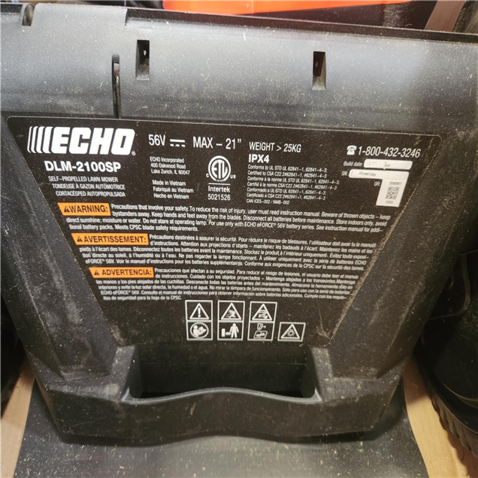 Phoenix AS-IS ECHO 56V 21 in. Cordless Battery 3-in-1 Walk Behind Self-Propelled Lawn Mower w/ (2) 5Ah Batteries and Rapid Charger