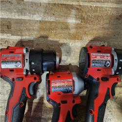 Houston Location AS-IS Milwaukee Drills Hammer/Driver QTY/2 and impact Driver and Battery with Charger