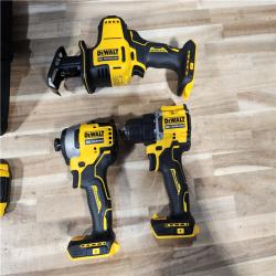 HOUSTON LOCATION - AS-IS DEWALT ATOMIC 20-Volt Lithium-Ion Cordless Brushless (3-Tool) Combo Kit
