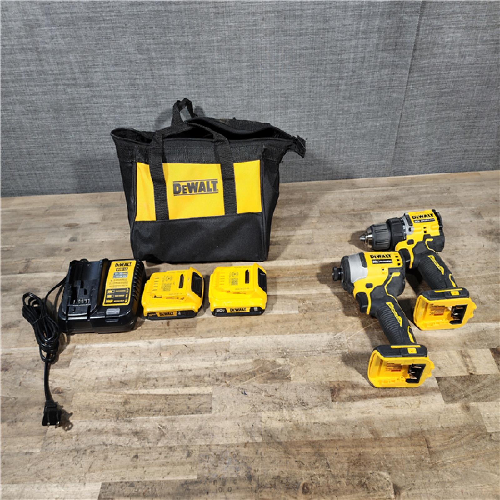 HOUSTON LOCATION - AS-IS DEWALT ATOMIC 20-Volt MAX Lithium-Ion Cordless Combo Kit