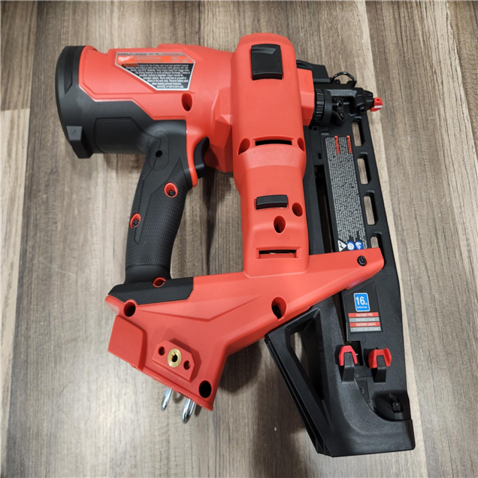 AS-IS- MILWAUKEE 16 GAUGE STRAIGHT FINISH NAILER (TOOL ONLY)