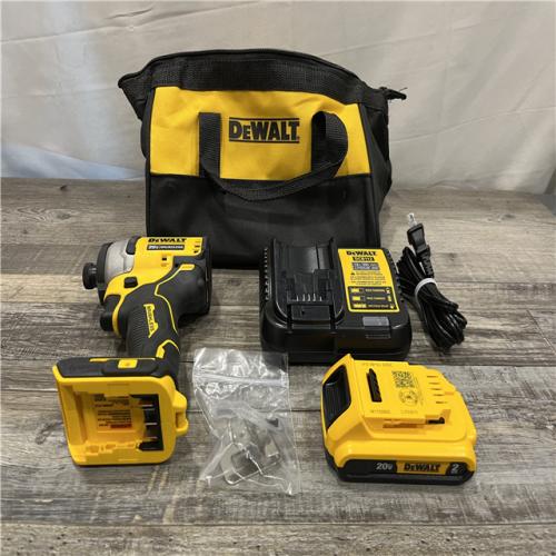 AS-IS DEWALT Atomic 20V Max Lithium-Ion Brushless Cordless Compact 1/4 in. Impact Driver Kit