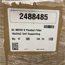 DALLAS LOCATION- 18x24x2 MERV 8 Pleated Air Filter PALLET (192 UNITS)