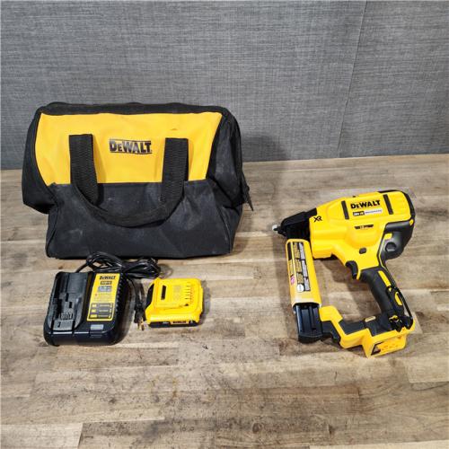 HOUSTON LOCATION - AS-IS DeWALT DCN681D1 20V MAX 18ga Cordless Brushless Narrow Crown Stapler Kit w/ BATTERY & CHARGER