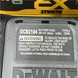 AS-IS DEWALT 20V XR Lithium-Ion Starter Pack with 8.0 Ah and 4.0 Ah Battery Packs and Charger