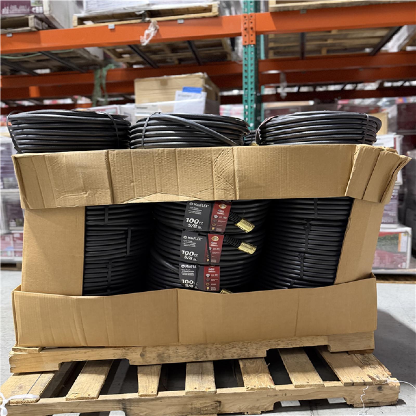 DALLAS LOCATION- NEW!- Swan Maximum FLEX 5/8 in. x 100 ft. Premium Duty Garden Hose PALLET-(42 UNITS)