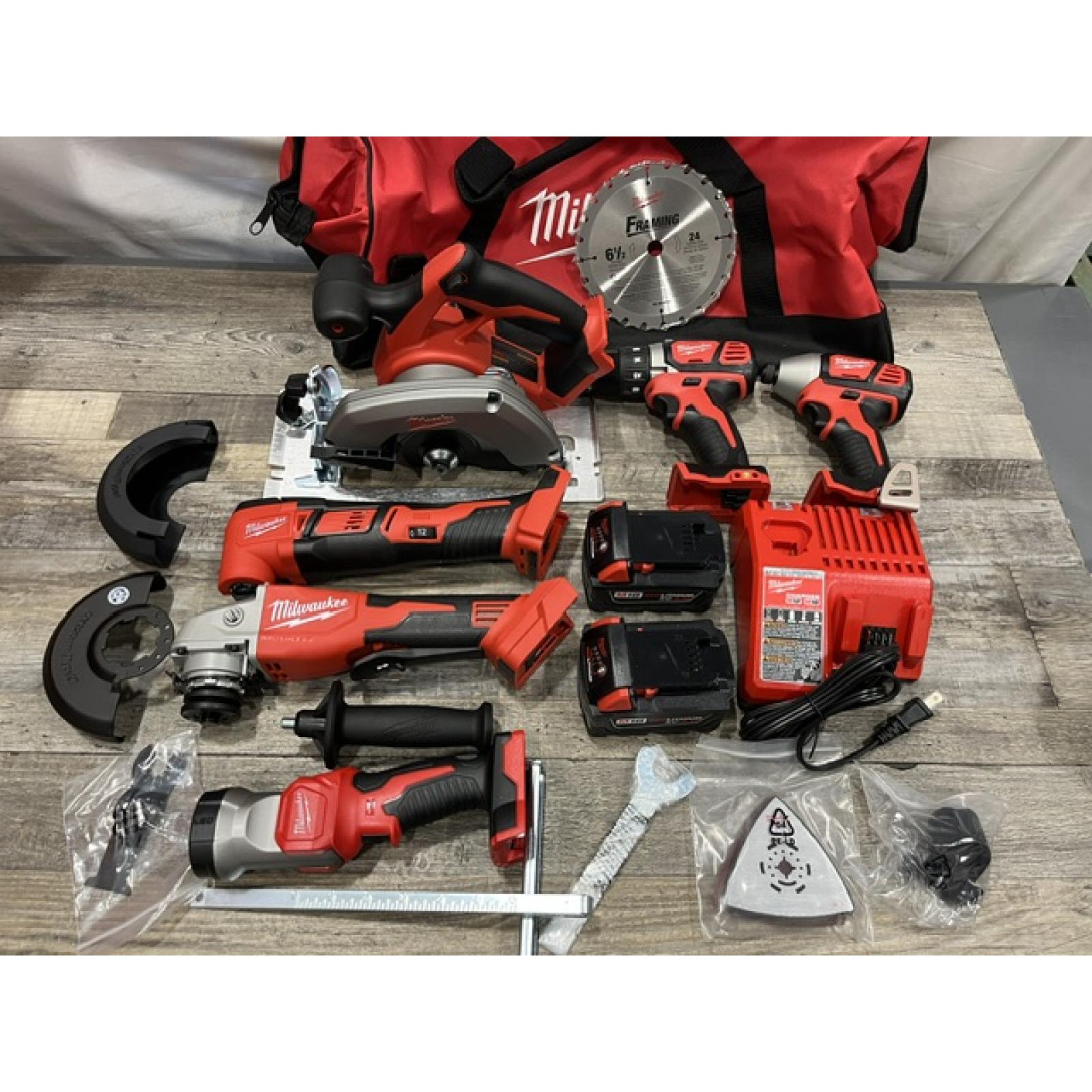 AS-IS Milwaukee 18-Volt Lithium-Ion Cordless (6-Tool) Combo Kit