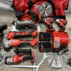 AS-IS Milwaukee 18-Volt Lithium-Ion Cordless (6-Tool) Combo Kit