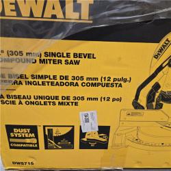 NEW! - DeWalt15 Amp Corded 12 in. Single Bevel Compound Miter Saw