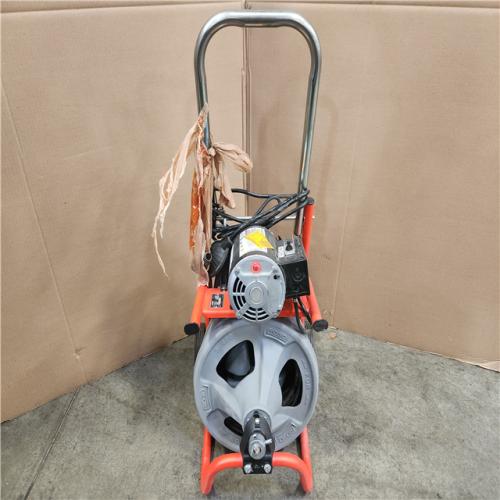Phoenix AS-IS RIDGID K-400 Drain Cleaning Snake Auger Machine  C-45 IW 1/2 in. x 75 ft. Cable inside Drum