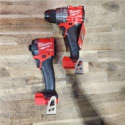 HOUSTON LOCATION - AS-IS (APPEARS LIKE NEW) Milwaukee FUEL 18V Lithium-Ion Brushless Cordless Hammer Drill and Impact Driver Combo Kit