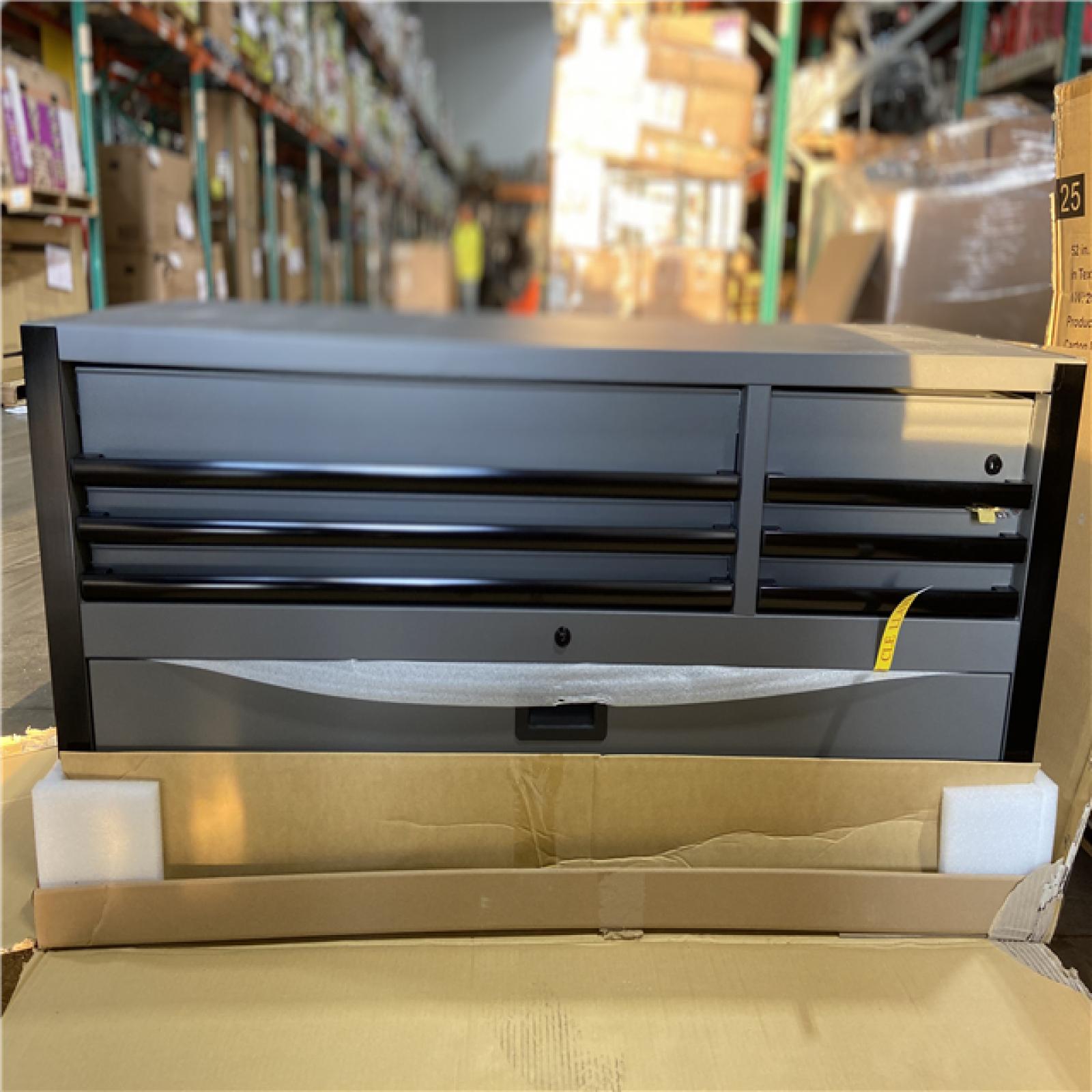 DALLAS LOCATION - Husky Heavy-Duty 52 in. W x 20 in. D 6-Drawer Matte Gray Steel Top Tool Chest