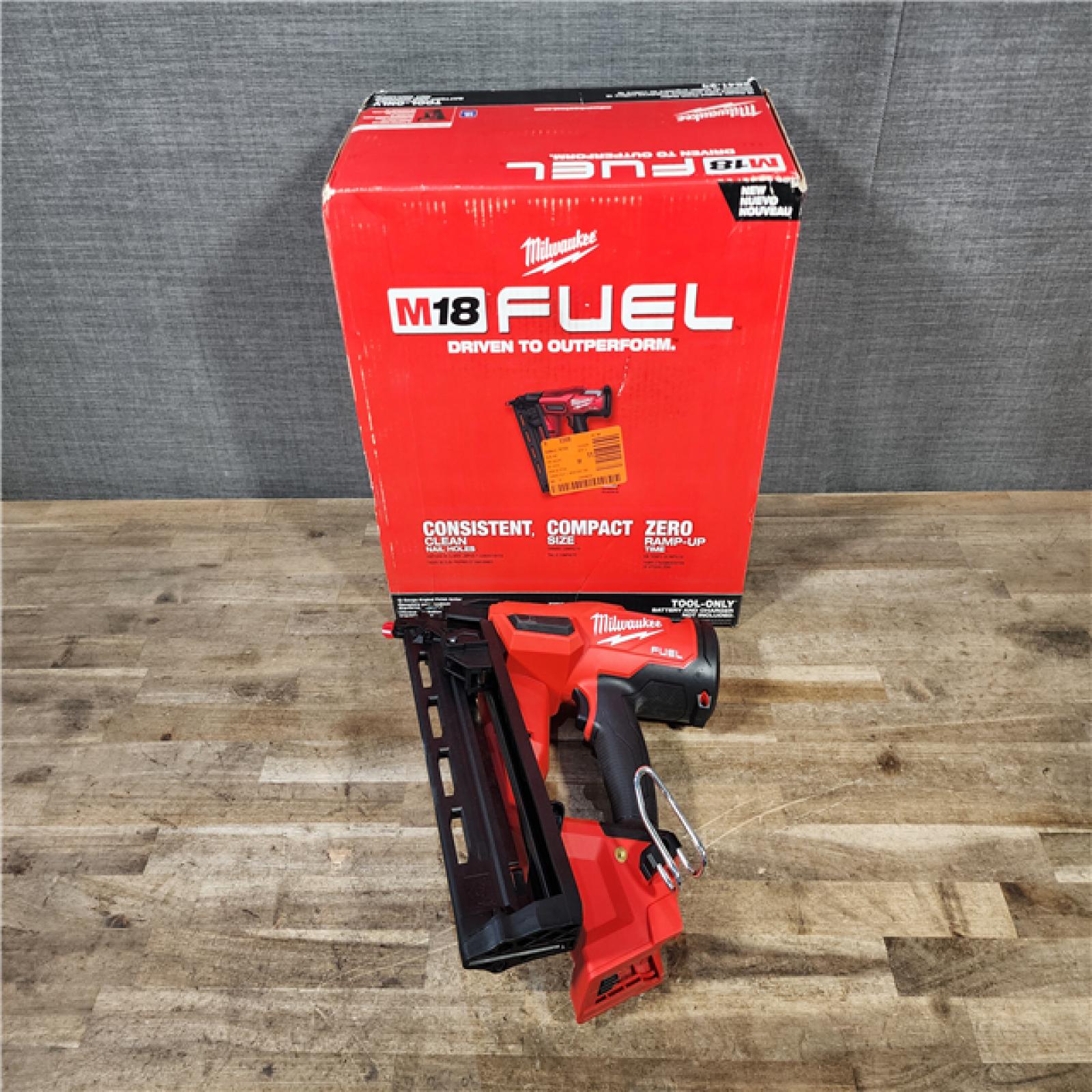 HOUSTON LOCATION - AS-IS (APPEARS LIKE NEW) Milwaukee 2841-20 18V Cordless Gen II 16 Gauge Angled Finish Nailer (Tool Only)