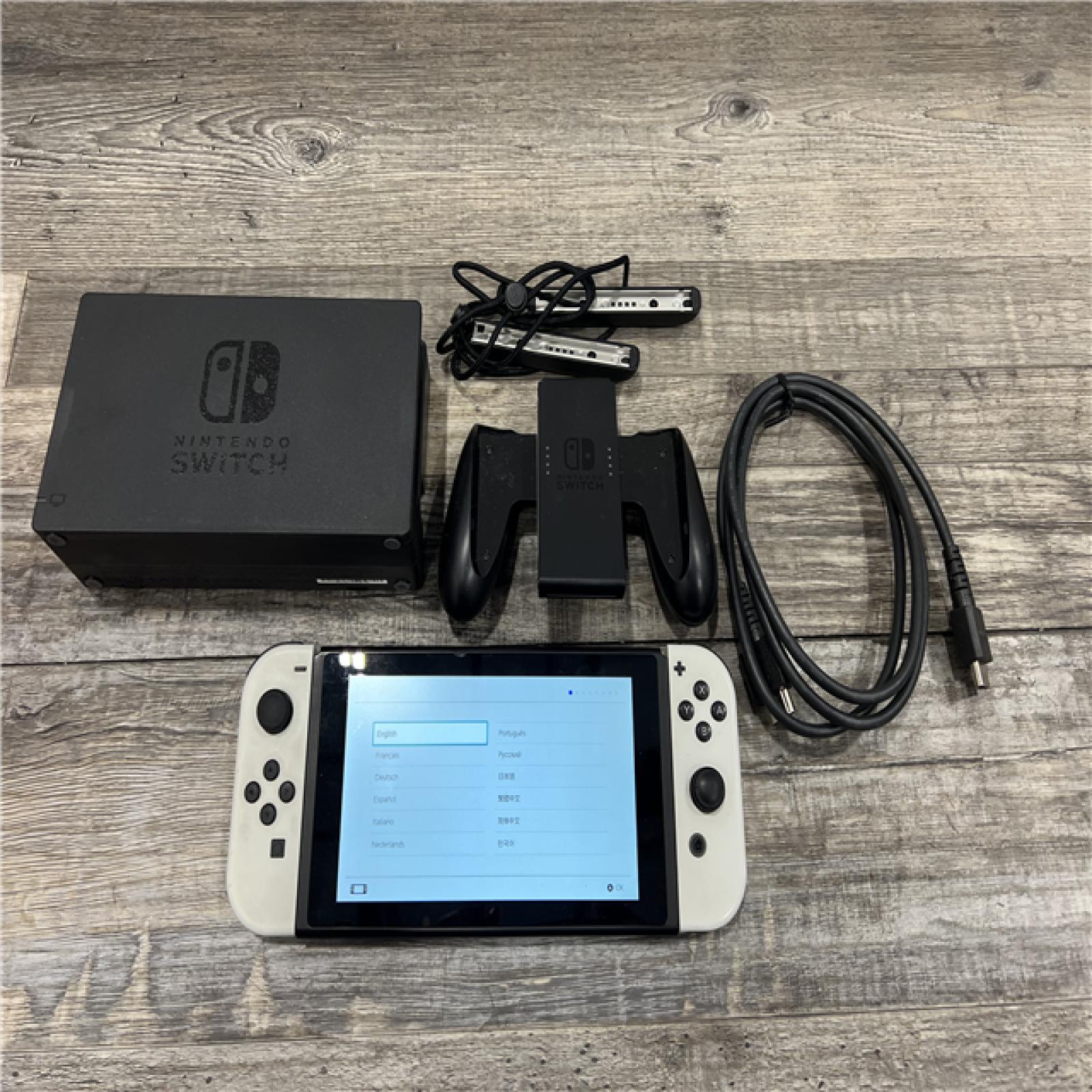AS-IS Nintendo Switch -OLED Model w/ White Joy-Con