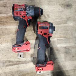 HOUSTON LOCATION - AS-IS Milwaukee  FUEL 18V Lithium-Ion Brushless Cordless Hammer Drill and Impact Driver Combo Kit