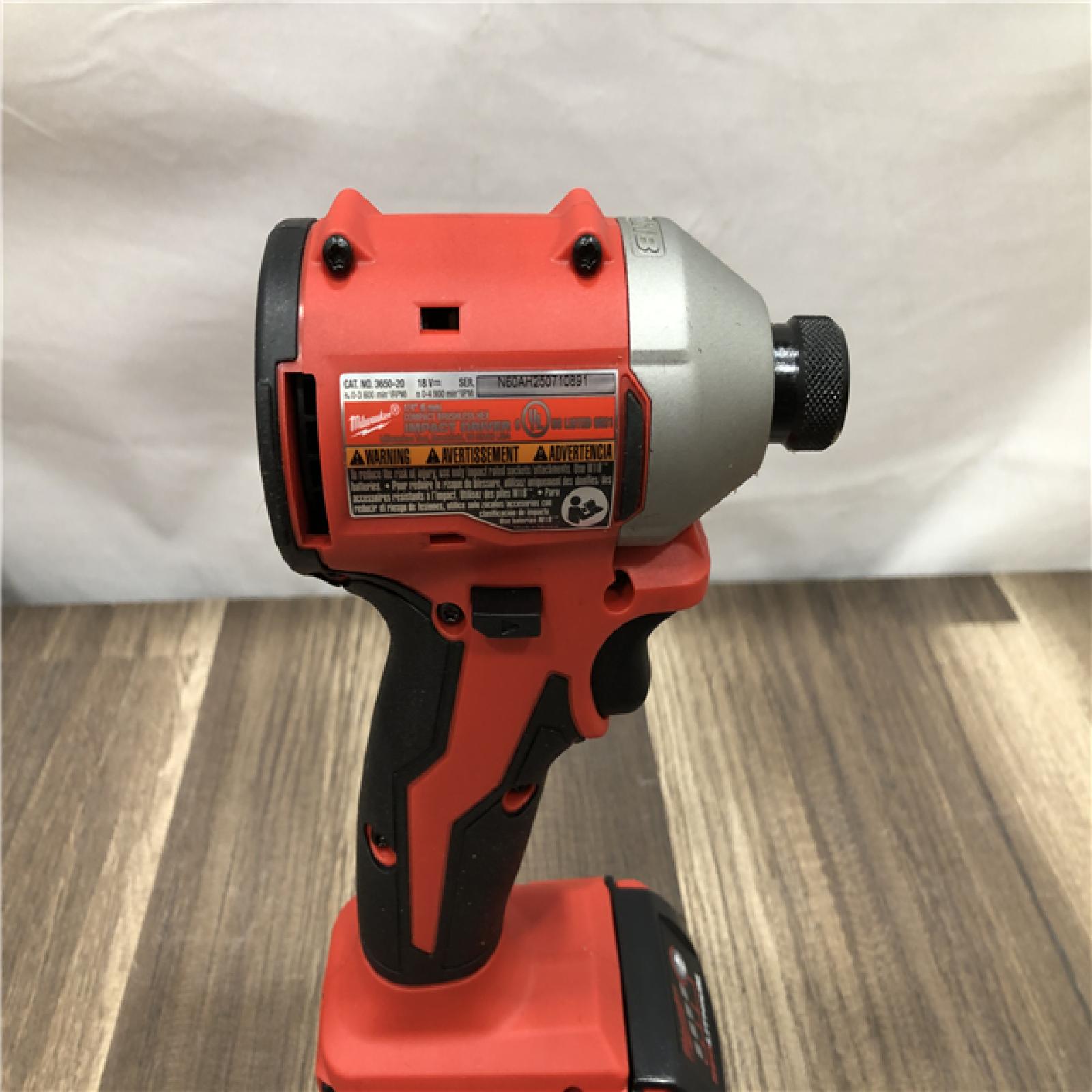 AS-IS Milwaukee 18V Lithium-Ion Brushless Cordless Compact Drill/Impact Combo Kit