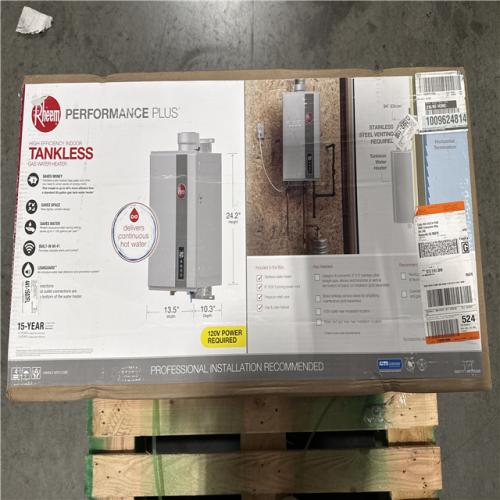 CALIFORNIA LIKE NEW RHEEM TANKLESS GAS WATER HEATER