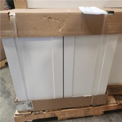 Phoenix AS-IS Mixed Hampton Bay Assembled Base Kitchen Cabinet in Satin White Pallet (4-Cabinets)