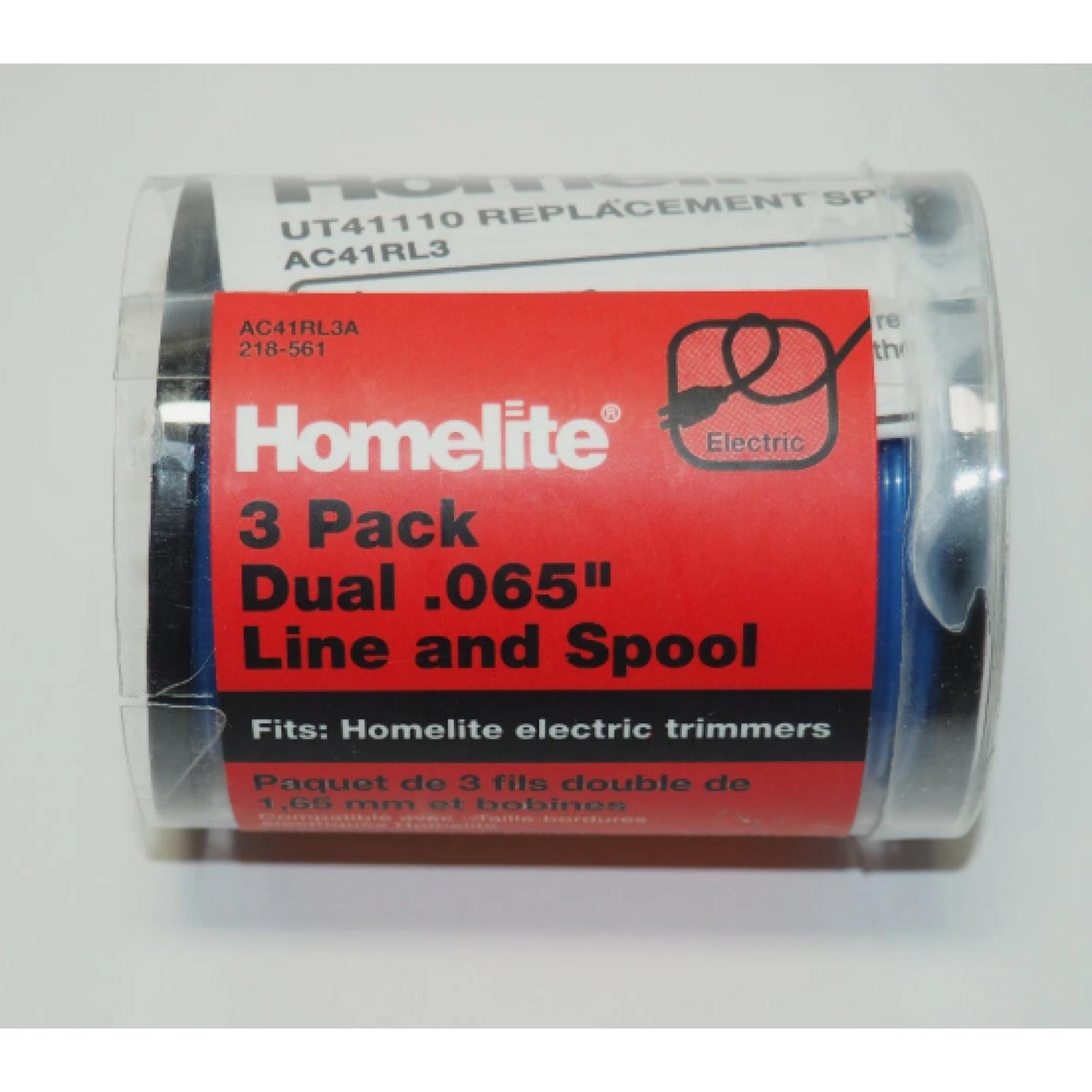 DALLAS LOCATION - NEW! 3-Pack Homelite Genuine Dual .065” Replacement Line & Spool PALLET-(12 CASES)