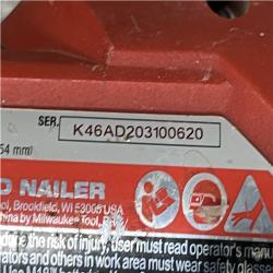 AS-IS Milwaukee FUEL 18-Volt Lithium-Ion Brushless Cordless Gen II 18-Gauge Brad Nailer (Tool-Only)