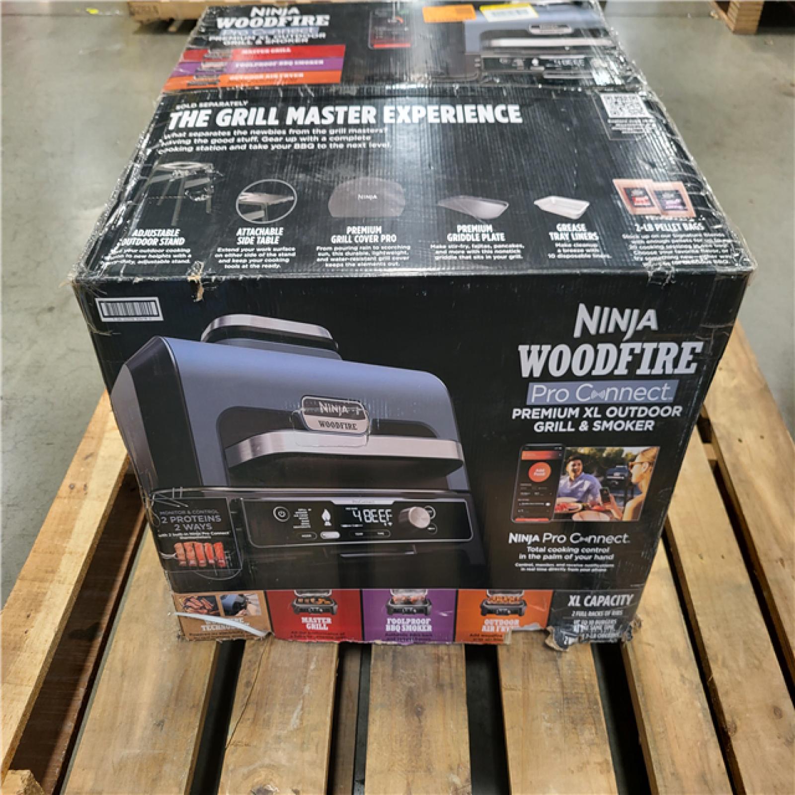 CALIFORNIA AS-IS LIKE NEW NINJA WOODFIRE PREMIUM XL OUTDOOR GRILL AND SMOKER