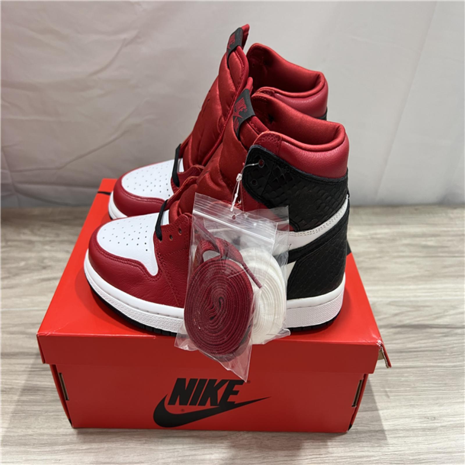 Nike Air Jordan 1 High OG Satin Snake - Red/Black/White - SZ 6.5