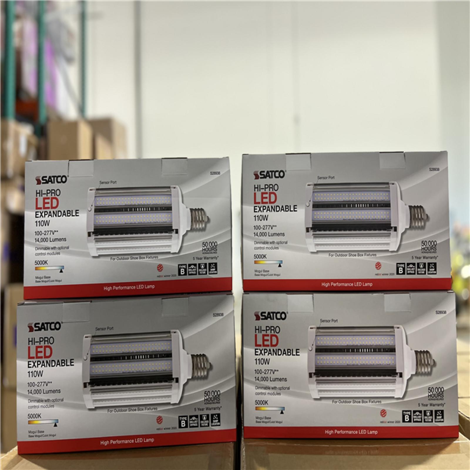 NEW!- SATCO Hi-PRO LED Expandable 110W-277V** 14,000 Lumens- (4 UNITS)