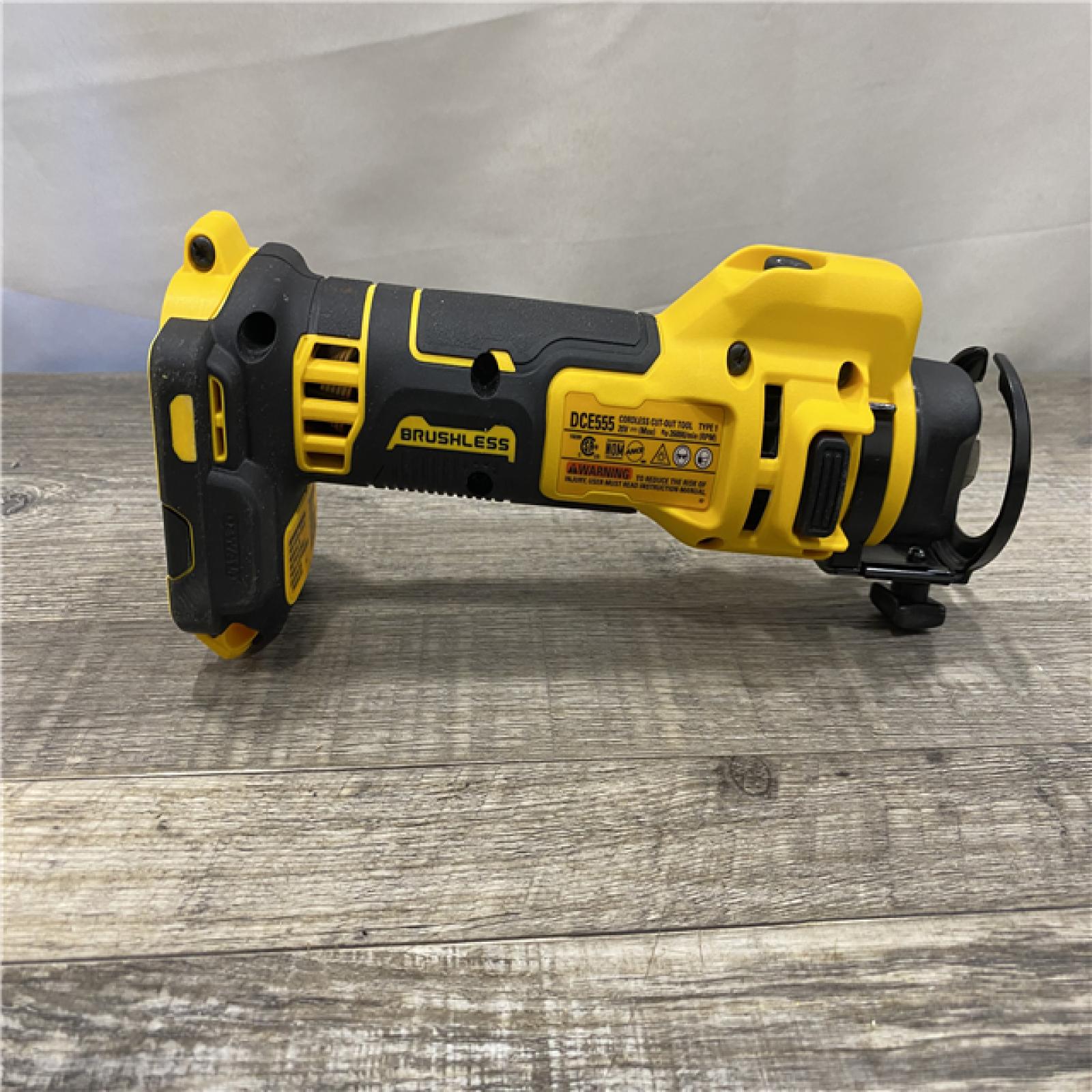 AS-IS DEWALT XR 20V Lithium-Ion Cordless Rotary Drywall Cut-Out Tool (Tool Only)