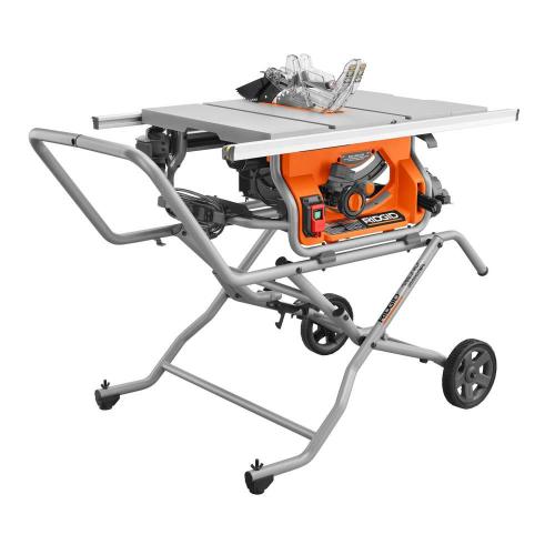 NEW- RIDGID 15 Amp 10 in. Portable Corded Pro Jobsite Table Saw with Stand