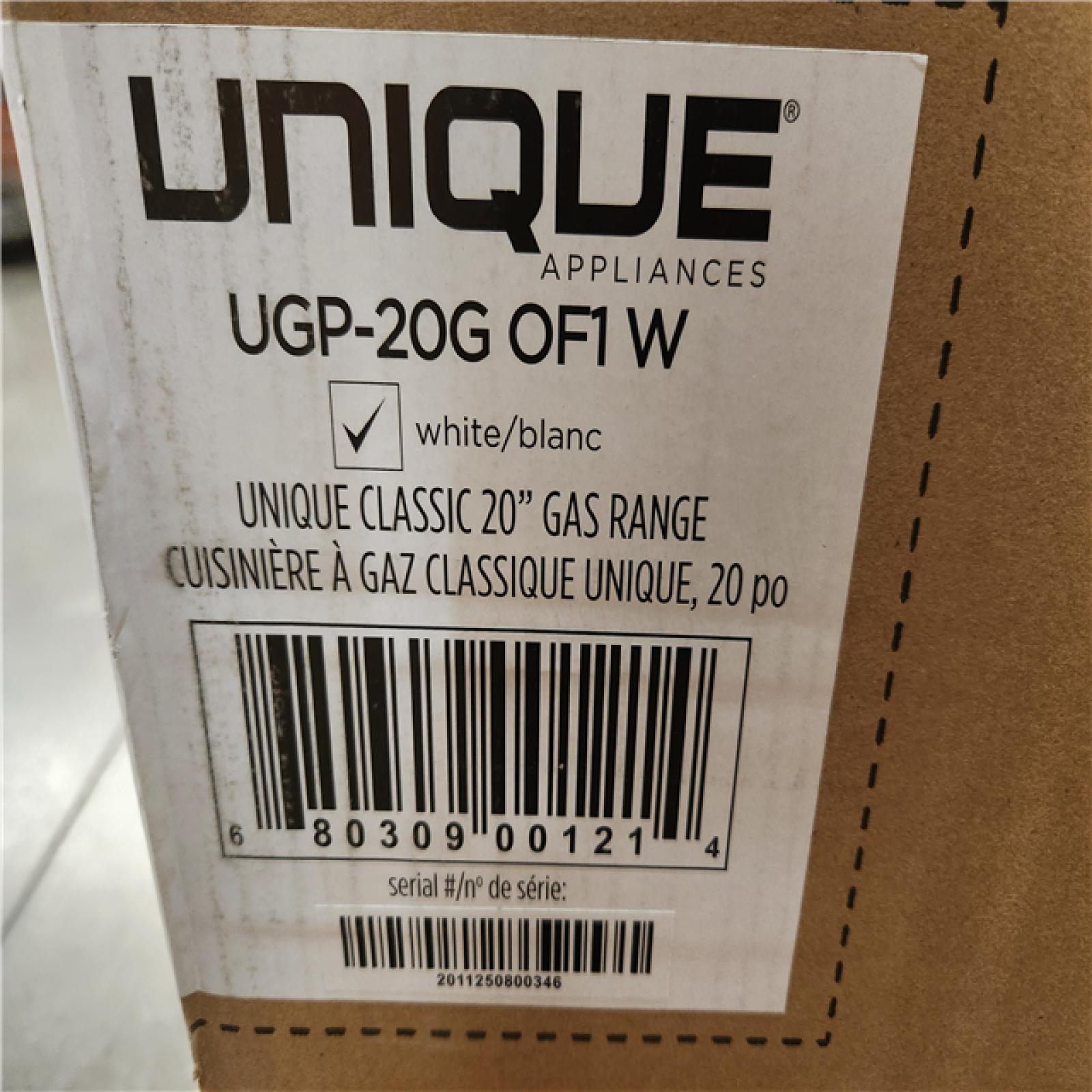 Phoenix NEW Unique 20 in. 2.4 cu. ft. Propane Gas Off-Grid Range with Battery Ignition Sealed Burners in White (SEALED)