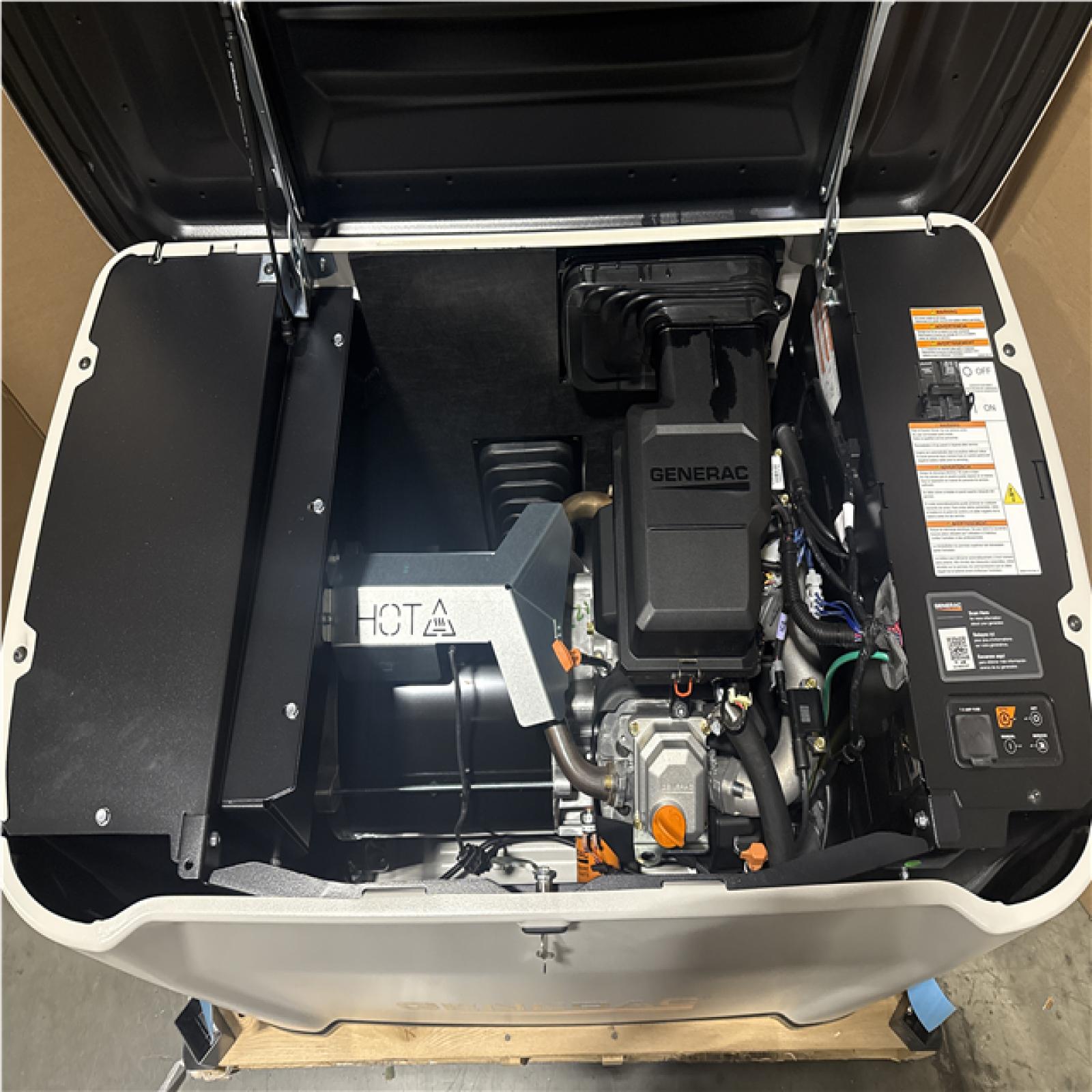 CALIFORNIA AS IS GENERAC 22KW BACK UP GENERATOR WITH AUTOMATIC TRANSFER SWITCH