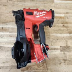 HOUSTON LOCATION - AS-IS (APPEARS LIKE NEW) Milwaukee FUEL 18-Volt Lithium-Ion Brushless Cordless Coil Roofing Nailer (Tool Only)