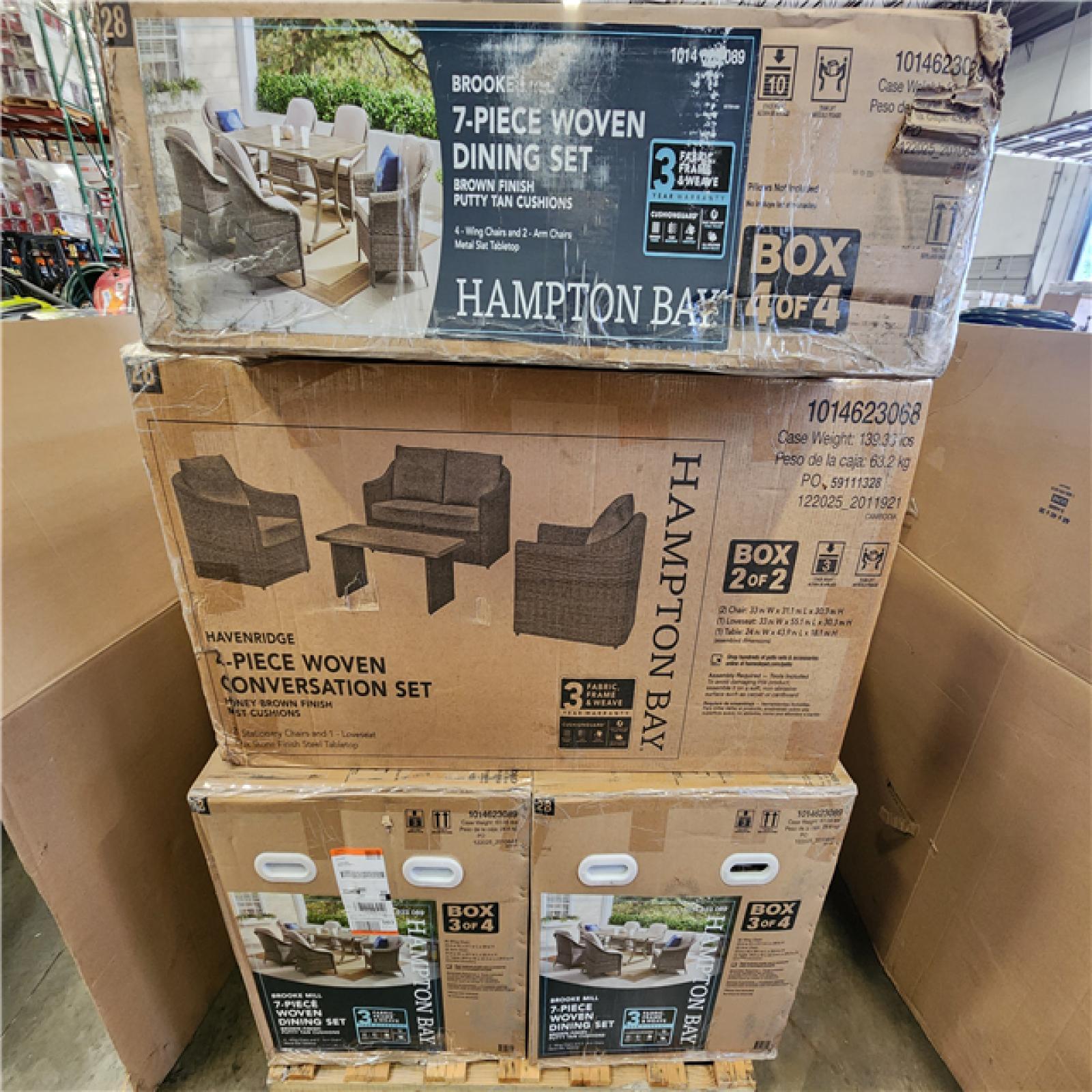 Phoenix Mixed Hampton Bay Woven Furniture Set