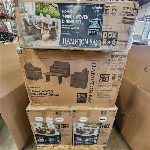 Phoenix Mixed Hampton Bay Woven Furniture Set