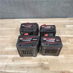 HOUSTON LOCATION - AS-IS MILWAUKEE FORGE BATTERY PACK QTY - 4