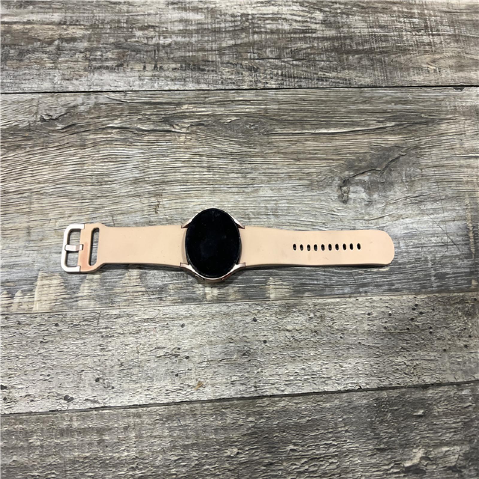 AS-IS Samsung Galaxy Watch4 40mm Bluetooth and WiFi Smart Watch, Pink Gold