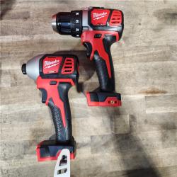 HOUSTON LOCATION - AS-IS Milwaukee 18V Cordless Brushed 2-Tool Drill/Driver and Impact Driver Kit