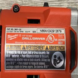 AS-IS Milwaukee18V Lithium-Ion Brushless Cordless Compact Drill/Impact Combo Kit