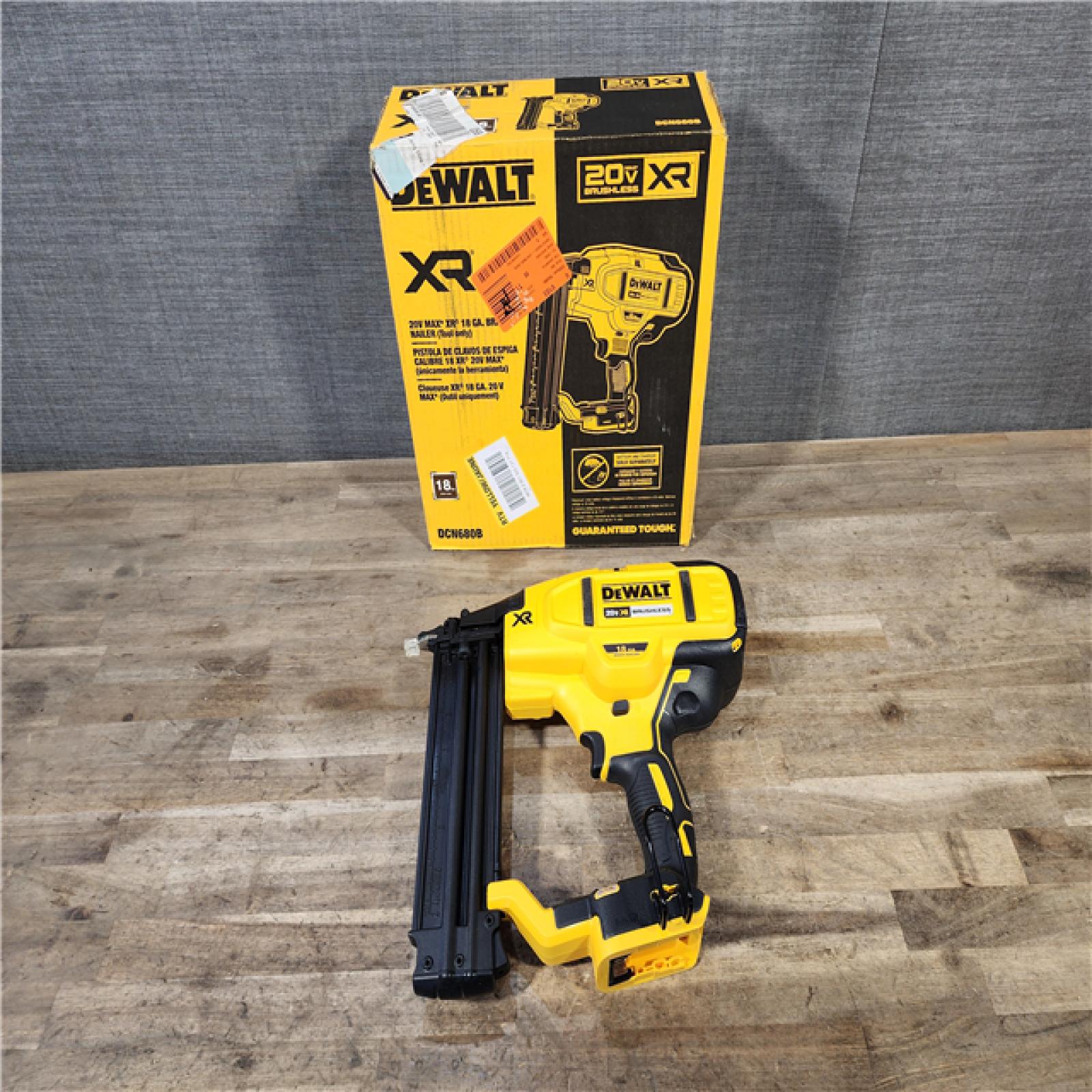 HOUSTON LOCATION - AS-IS DeWalt 20V MAX XR Lithium-Ion Cordless 18-Gauge Brad Nailer (Tool Only)