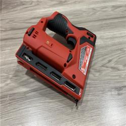 AS-IS Milwaukee 12-Volt Lithium-Ion Cordless 3/8 in. Crown Stapler (Tool-Only)