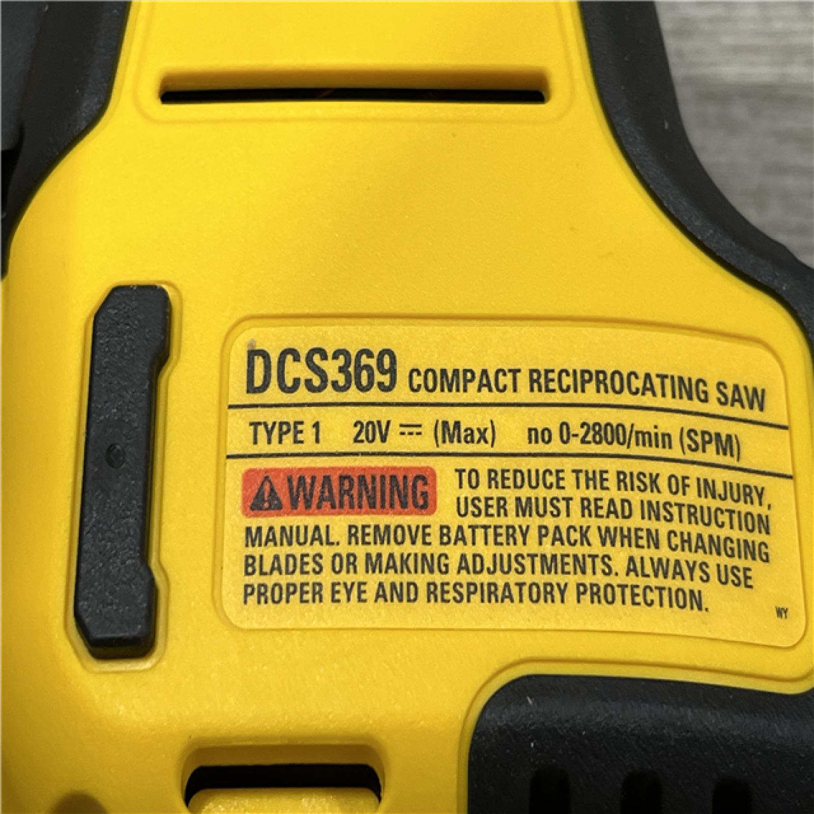 AS-IS DEWALT ATOMIC 20V MAX Cordless Brushless Compact Reciprocating Saw (Tool Only)