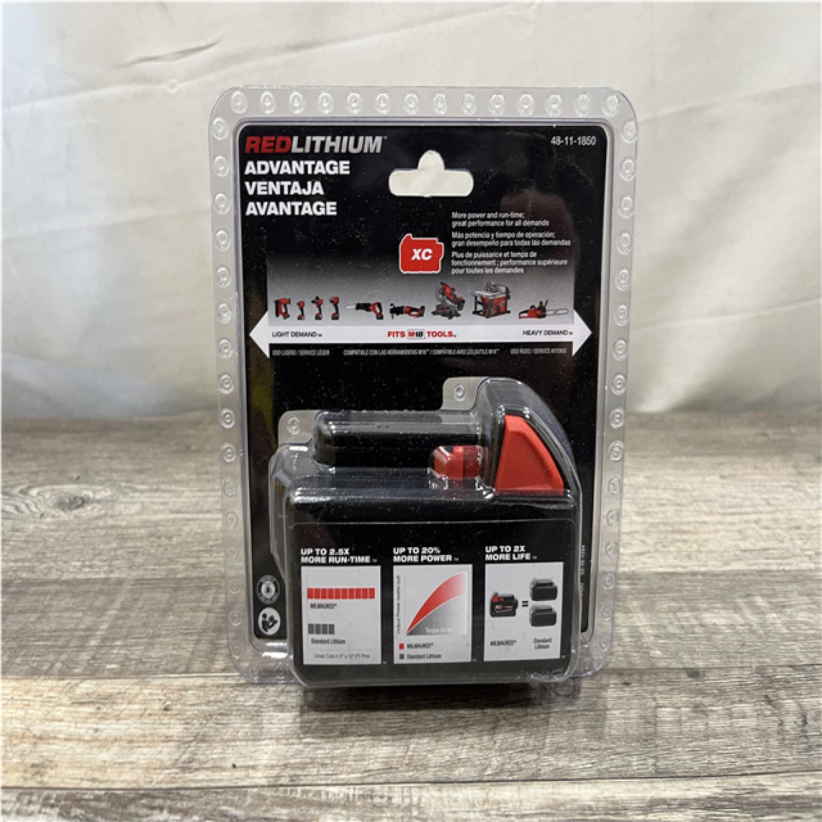 NEW - Milwaukee 18-Volt 5.0 Ah Lithium-Ion XC Extended Capacity Battery Pack