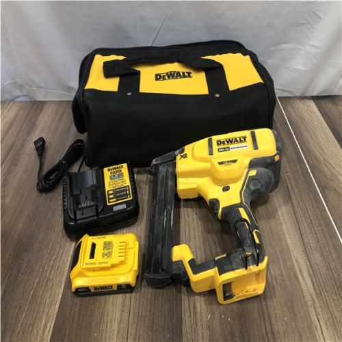 AS-IS DEWALT 20V MAX XR Lithium-Ion Cordless 18-Gauge Narrow Crown Stapler Kit