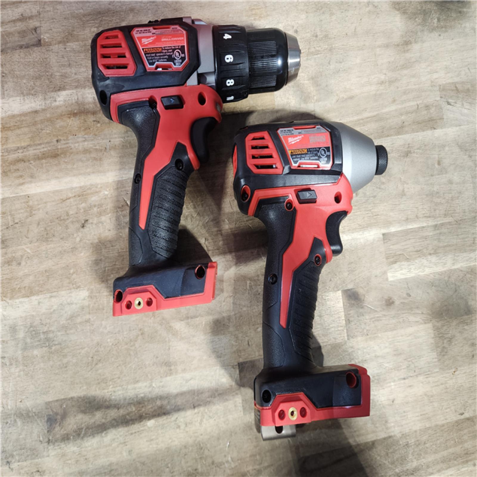 HOUSTON LOCATION - AS-IS Milwaukee 18V Cordless Brushed 2-Tool Drill/Driver and Impact Driver Kit