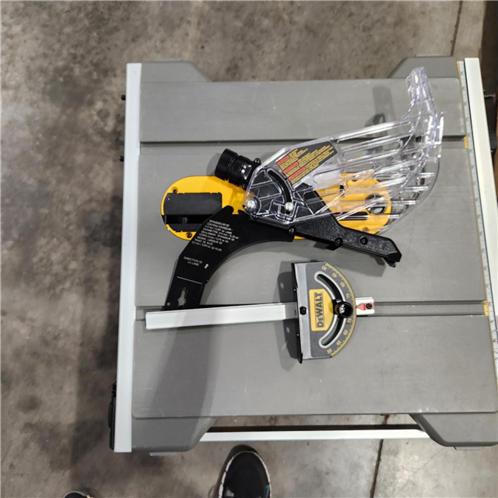 As-Is-DEWALT 15 Amp Corded 8-1/4 in. Compact Portable Jobsite Table Saw